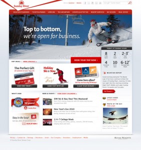 Sunday River 2010 website