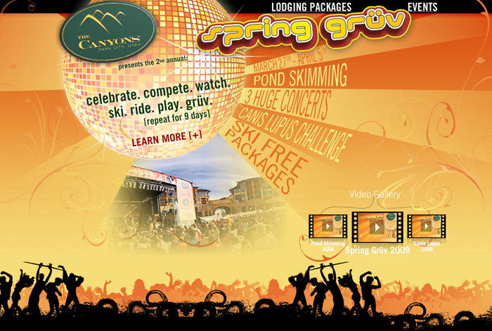 Canyons Spring Gruv microsite