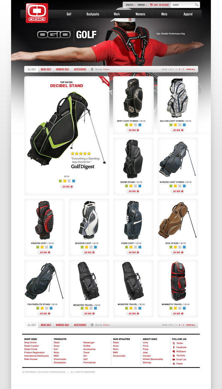 Ogio Home Page
